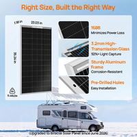 Module solaire photovoltaïque robuste mono pour le secours en cas de catastrophe, le camping, la station de sauvetage sur le terrain, l'alimentation de secours en cas de panne de courant, personnalisable