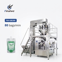 Machine d'emballage de granulés et de snacks préemballés Finalwe avec écran tactile et contrôle intelligent, cadre en acier inoxydable