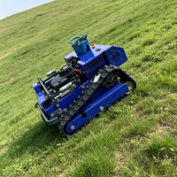 Tondeuse à gazon télécommandée à chenilles Agile RC pour terrains difficiles, 550 mm, à essence, avec capacité de montée à 45 degrés