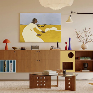 Français crème-Style décoratif huile sur toile peinture buffet salon canapé fond suspendu chambre Art moderne Mural - Product Image 4