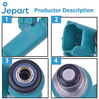 Injecteur de carburant d'origine Jepart, taille standard, OEM 23250-31060, buse 2325031060 pour voiture japonaise Fortuner 1GR-FE, en promotion