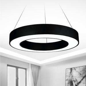 Prezzo di fabbrica a montaggio superficiale smddecorativo anello LED lampada a sospensione 4ft 5ft 40w 50w Led lampadario per <span class=keywords><strong>ufficio</strong></span> diretto e indiretto - Product Image 5