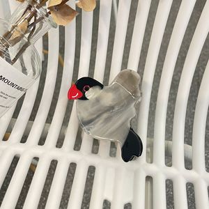 Pinces <span class=keywords><strong>à</strong></span> cheveux en acétate Qianjin Animal Peace Dove, petites et moyennes, en forme d'oiseau, pinces requin esthétiques pour femmes et filles, vente en gros - Product Image 5