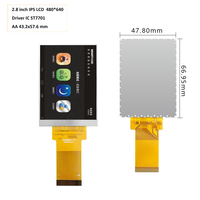 Smart Display 2.8 "4.0" 5.0 "480x640 RGB LCD RGB888/RGB666/RGB565 ST7701 Driver IC en option avec carte compatible HDMI