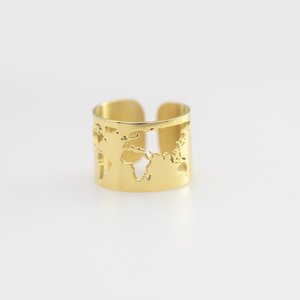 <span class=keywords><strong>Monde</strong></span> Anneau Bisuteria De acero Por Maire Schmuck Bijoux Réglable Anneau Bijoux pour Femmes Productos Novedosos <span class=keywords><strong>2021</strong></span> Anillos - Product Image 1