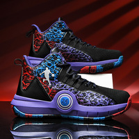 Chaussures de basketball pour étudiants et enfants, été, avec empeigne en mesh respirant et semelle intermédiaire en PU