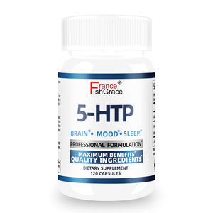 5-HTP Plus Calcium personnalisé pour une sensation de bien-être et de positivité, favorise un endormissement facile et profond, soutient une ambiance calme et relaxée, 120 capsules - Product Image 1