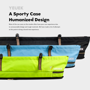 <b>Pool</b> Cue Case 3x4,<b>Pool</b> Stick Case 3 Sticks with <b>Accessory</b> Zipper Pockets,Cue Stick Case with Shoulder Strap Handle,Billiard <b>Pool</b> - Product Image 2