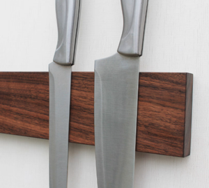 Solid Walnut Magnetic Knife <b>Strips</b> (Wall Mount) - Product Image 1