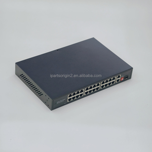 24 Port Fast Ethernet PoE <b>Switch</b> 2 Gigabit RJ45 Uplink 1 SFP Fiber Slot 300W Unmanaged Rackmount <b>Network</b> <b>Switch</b> - Product Image 3