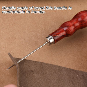 Шило для кожи, ручной стежок и вощеная нить, профессиональная скоростная игла для кожевенного ремесла - Product Image 2