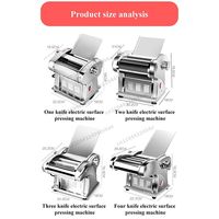 Machine à pâtes électrique automatique en acier inoxydable pour la maison, avec fonctions de découpe, de roulage de pâte et de fabrication de raviolis, garantie de 4 ans