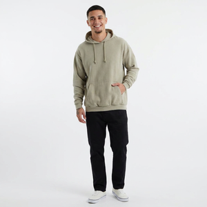 Sweats à capuche pour hommes à épaules tombantes Streetwear en coton lourd coupe carrée pull surdimensionné poche fonctionnelle sweats à capuche pour hommes - Product Image 1