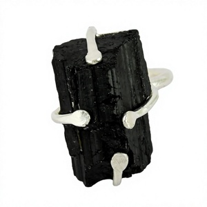Anillos de Plata de Ley 925 con Ónix Negro Ovalado, Estilo Bohemio Cristiano, para Boda y Aniversario, Plateados - Product Image 2