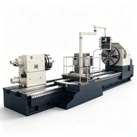 Tour CNC horizontal CK61200G avec alésage de broche extra large, machine multitâches pour le traitement des filetages de tubes en alliage à haute dureté