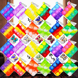 Bán nhà máy trực tiếp cảm giác giải nén Thần Tài Keychain phổ biến Silicone Pop cảm giác khối rẻ hơn Trick Keychain - Product Image 4