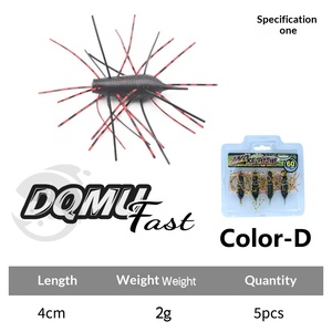WildTrek Leurre Souple Style Insecte 4cm 1.5g, Appât Souple Parfumé Salé avec Jambes en Silicone, Leurre <span class=keywords><strong>Drop</strong></span> <span class=keywords><strong>Shot</strong></span> pour Achigan et <span class=keywords><strong>Truite</strong></span> - Product Image 5