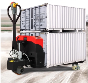 Transpaleta semieléctrica de 3000kg, apilador de montacargas, manejo de materiales, transporte, elevación, movimiento, CC, todoterreno, carga de 2000kg - Product Image 2