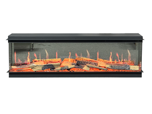 Chimenea eléctrica virtual de lujo con Wifi 3D de gama alta y control remoto de 75 "con chispas y USB, chimenea eléctrica con pantalla LCD combinada - Product Image 6