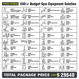Solución para Gimnasio de 500 m², Paquete de Equipos de Fitness Comerciales, Foshan, Máquinas Profesionales para Entrenamiento Cardiovascular y de Fuerza, Juego Completo - Product Image 4