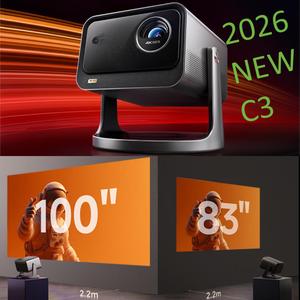 Proyector Láser DLP <span class=keywords><strong>4K</strong></span> C3 C3S C3pro C3Ultra 2026, Compatible con 3D, 3200 Lúmenes, MEMC, 240Hz, Cine en Casa, Juegos, Portátil - Product Image 1