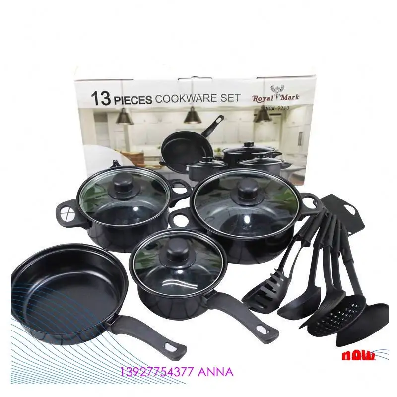 Best Pots and Pans Cookware 13pcs Frying Pan Sets Onon Stick Cookware Fine Iron Saucepan Sets