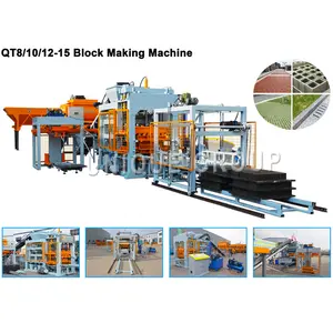 QT4-15A машина для производства кирпича, машина для производства бетонных блоков в Танцании, блокирующая кирпичная машина, цена