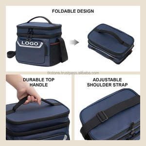 Eco-friendly 10L Double-Layer Tote <b>Bag</b> Waterproof <b>Sports</b> Cooler Zipper Closure Thermal Insulation for School Lunch Picnics Wine - Product Image 6