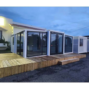 Casa contenedor expandible de lujo de 40 pies al por mayor Villa portátil Casas pequeñas Villa portátil Escuelas Centros comerciales Hoteles Panel sándwich - Product Image 2