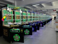 Machine à griffes à monnayeur noire pour animaux en peluche, équipement de jeu de loisirs d'intérieur pour centres commerciaux