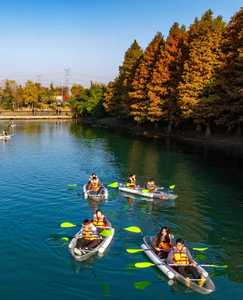 Kayak en polycarbonate transparent de 3,36 m avec siège EVA de luxe et accessoires complets pour <span class=keywords><strong>la</strong></span> pêche en lac et en mer - Product Image 4