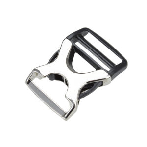 Hebilla semimetálica AK508-112-NKL adecuada para collares y arneses de mascotas - Product Image 1