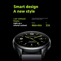 Versión Global Reloj Inteligente Mi Watch 2 con Más de 160 Modos Deportivos Pantalla AMOLED de 1.43'' GPS y Resistencia al Agua 5ATM
