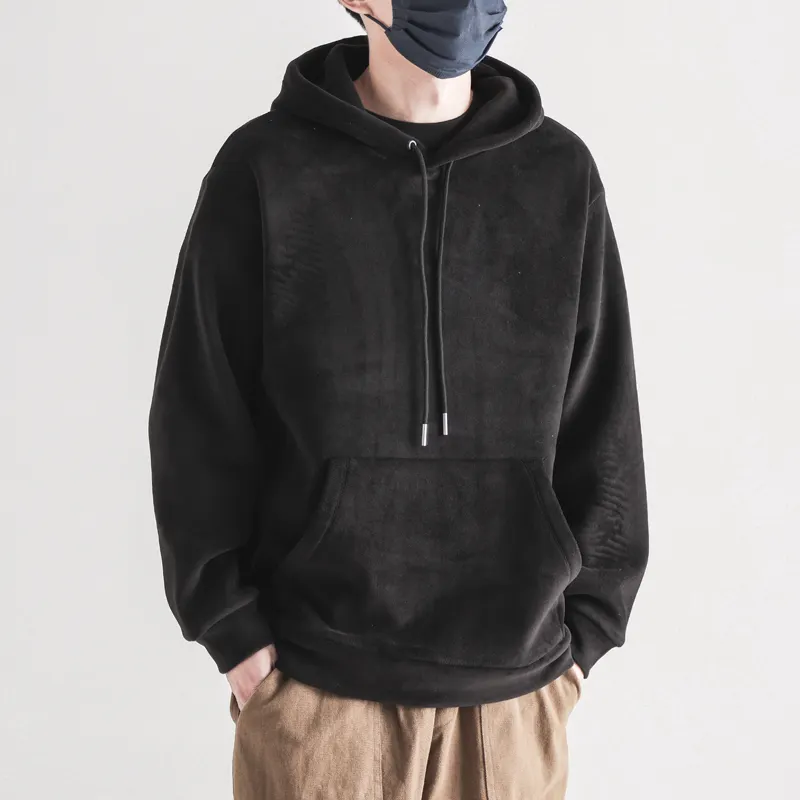 Hight Quality Mens Hip Hop Graphic Fleece Oversized Pullover Fall Winter Street Style Sweatshirt Hoodies For Men