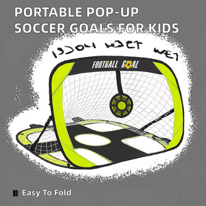 But de football portable 2-en-1 personnalisé avec logo, pliable facilement, équipement d'entraînement extérieur pour terrains – Vente en gros - Product Image 4