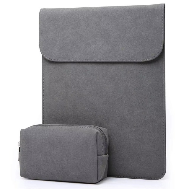 For 13" Pu Leather Laptop Sleeve Magnetic Closure Portable Handbag Case Soft Lining Business Custom Logo Macbook DNB162 Wholesale OEM/ODM/Private Label