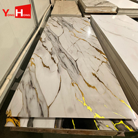 Panel de techo de mármol UV de PVC impermeable duradero de alta calidad para decoración de interiores de hospitales y villas