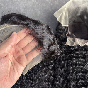 Vente en gros cheveux vierges vietnamiens 13x4 pleine dentelle devant perruques donneur unique hd dentelle frontale perruques de cheveux bouclés birmans - Product Image 4