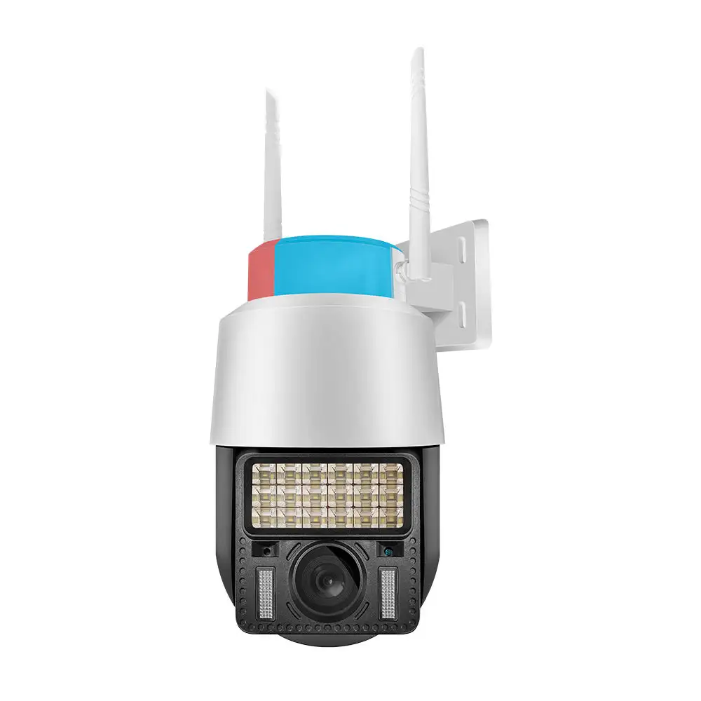 V380 3MP Support réglable de 5.5 pouces Caméra PTZ WiFi Surveillance CCTV avec vision nocturne couleur Caméra de sécurité domestique