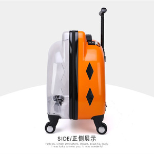 Sac de transport pour animaux de compagnie Baolujie en forme de chat, transparent, avec roulettes, pour chats et chiens - Product Image 3