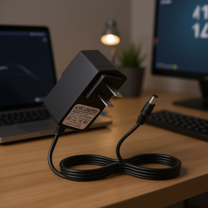 Adaptador de corriente CC de 12 V y 1 A con enchufe estadounidense para dispositivos electrónicos - Product Image 2