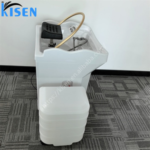 KISEN Meuble de Salon de Coiffure Haut de Gamme : Équipement de Spa Capillaire, Bac à Shampooing Mobile et Portable avec Réservoir d'Eaux Usées - Product Image 4