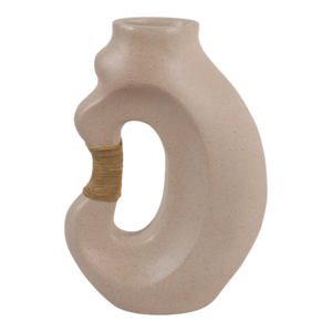 Vaso Astratto Ecomix: Scultura Moderna con Manico per Arredamento Soggiorno e Esposizione Decorativa - Product Image 1