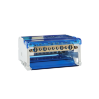 Barre omnibus 4 phases Rail Din Blocs de jonction de distribution d'énergie Grand courant 411 Connecteur de borne électrique Boîte de jonction