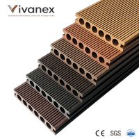 Tarima de Madera Plástica Compuesta Vivanex Resistente a la Decoloración, Impermeable, Ecológica, Antideslizante, Instalación con Sistema de Clic para Uso en Exteriores