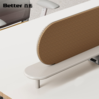 Poste de travail ergonomique moderne pour 2 personnes, avec cloison linéaire, écran de séparation et armoire de rangement, facile à assembler pour bureau ouvert