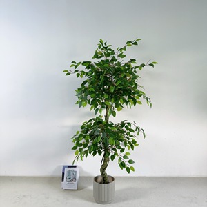 High Quality <b>Artificial</b> Tiered Ficus <b>Tree</b> Small Decorative <b>Tree</b> for Home Office Hotel - Product Image 3