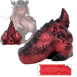 Masturbadores de Silicona LK-7311 Dragon Buttocks Fantasy Animal, Estimulador de Pene con Doble Orificio para Orgasmos Masculinos Intensos - Product Image 1