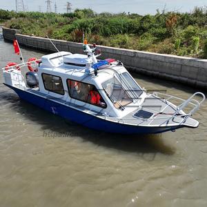 Lancha Patrullera de Aluminio de Alta Velocidad de 6.5M/21.3 Pies con Motor Fuera de Borda, Barco de Trabajo para 8 Personas, 30-55 km/<span class=keywords><strong>h</strong></span>, 90-150 hp, en Venta - Product Image 2