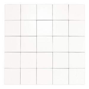 Piastrella Bianca Opaca 10x10 Cm con Bordi Irregolari, Spessore 6,8 Mm per Uso a Parete e Pavimento - Product Image 2